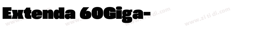Extenda 60Giga字体转换